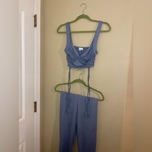 blue 2 piece set